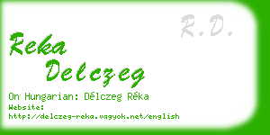reka delczeg business card
